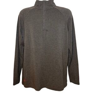 Rye 51‎ Voyager 1/4 Zip Made To Move Pullover Mens L Performance Charcoal Gray